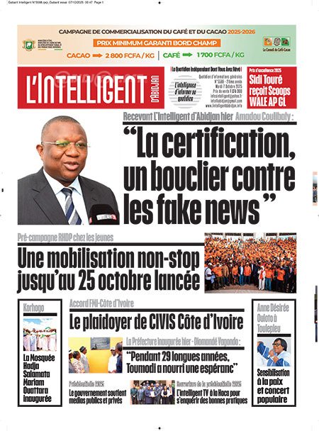 L’intelligent d’Abidjan N° 5588