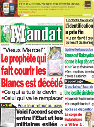 Le Mandat N° 637