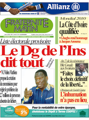 Fraternité Matin N° 13476