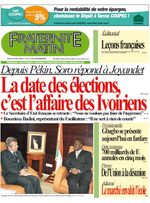 Fraternité Matin N° 13480