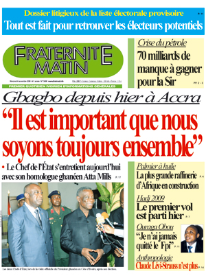 Fraternité Matin N° 13496