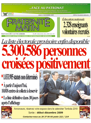 Fraternité Matin N° 13502