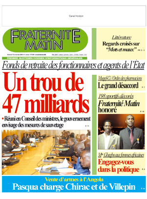 Fraternité Matin N° 13504