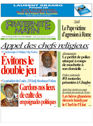 Fraternité Matin N° 13539