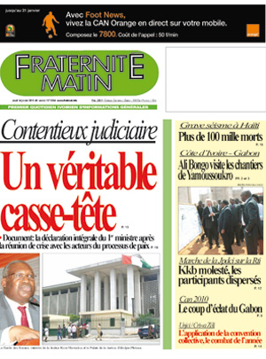 Fraternité Matin N° 13554