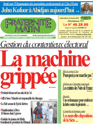 Fraternité Matin N° 13572