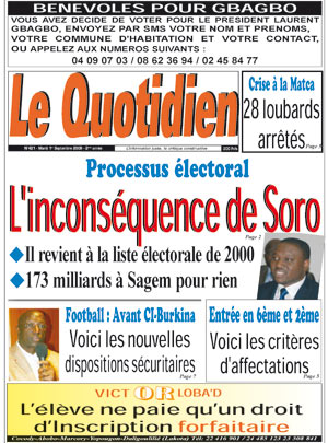 Le Quotidien d’Abidjan N° 421