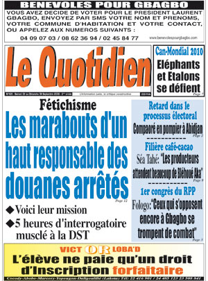 Le Quotidien d’Abidjan N° 425