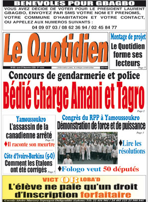 Le Quotidien d’Abidjan N° 426