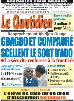 Le Quotidien d’Abidjan N° 434