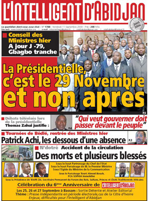 L’intelligent d’Abidjan N° 1788