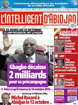 L’intelligent d’Abidjan N° 2102