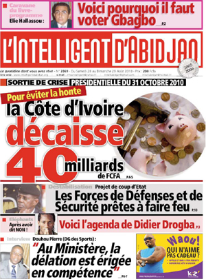 L’intelligent d’Abidjan N° 2069