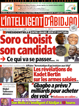 L’intelligent d’Abidjan N° 2084