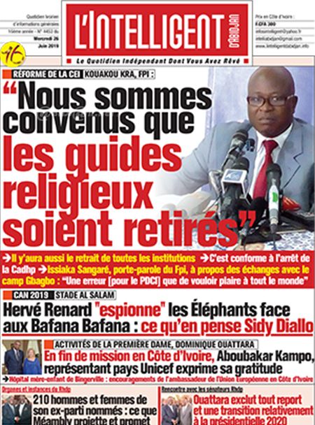 L’intelligent d’Abidjan N° 4453