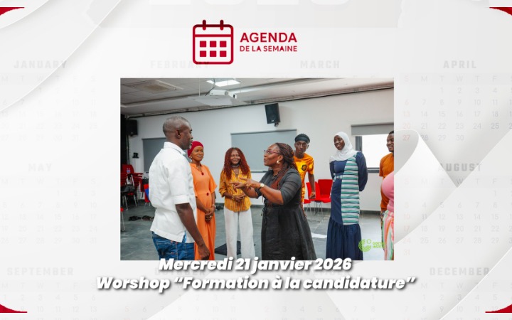 Agenda de la semaine du 19 au 23 janvier 2026/Atelier « Formation à la candidature »