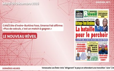 Titrologue du mardi 06 janvier 2026/Emerse Faé affirme: «Plus de calculs, c’est un match à gagner »