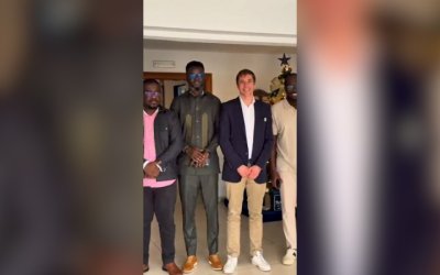 Visite d’une délégation de la FIFA. 