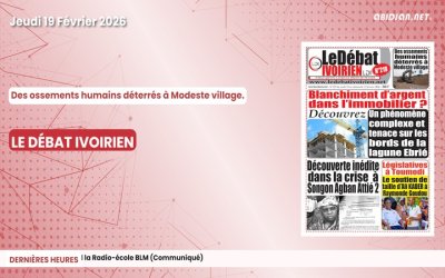 Titrologue du jeudi 19 février 2026/ Des ossements humains déterrés à Modeste village