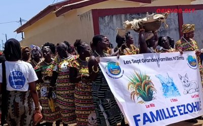 39ᵉ édition du festival Mêlê Engaye Zô Beach d’Assinie-France : Défilé des 7 familles Essouma