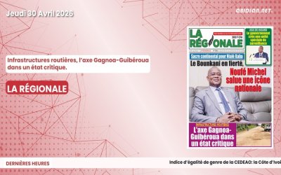 Titrologue du jeudi 30 avril 2026/Infrastructures routières, l’axe Gagnoa-Guibéroua dans un état critique
