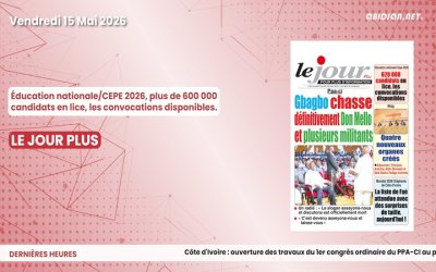 Titrologue du vendredi 15 mai 2026/ Éducation nationale/CEPE 2026, plus de 600 000 candidats en lice
