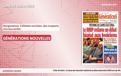 Titrologie du lundi 06 juillet 2026/Autorité de régulation de la presse, Bakary Sanogo aux commandes de l’ANP. 