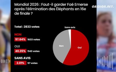 Football / Mondial 2026 : 57,64% des internautes souhaitent le départ d’Emerse Faé après l’élimination des Éléphants (Sondage)