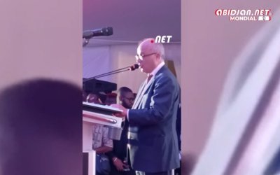 Allocutions officielles de SEM l'Ambassadeur de France et de la Ministre Kaba Nialé à l’ambassade de France.