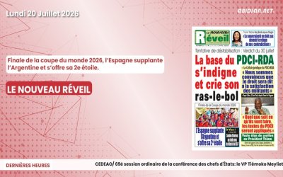 Titrologue du lundi 20 juillet 2026/ Finale de la coupe du monde 2026, l’Espagne supplante l’Argentine et s’offre sa 2e étoile