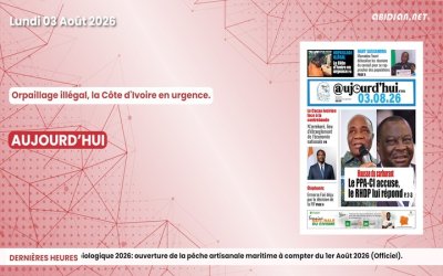 Titrologue du lundi 03 août 2026/Orpaillage illégal, la Côte d'Ivoire en urgence.