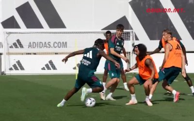 Yann Diomandé a participé à son premier entraînement avec le Real de Madrid.