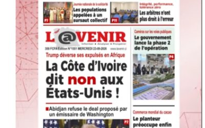Titrologue du Mercredi 23 septembre 2026 / 1ère journée des éliminatoires CAN 2027 : Les Éléphants au grand complet avant le choc contre le Ghana, titre GÉNÉRATIONS NOUVELLES