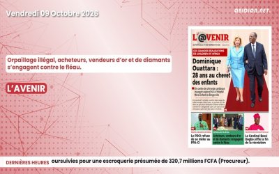 Titrologue du vendredi 09 octobre 2026/ Orpaillage illégal, acheteurs, vendeurs d’or et de diamants s’engagent contre le fléau.