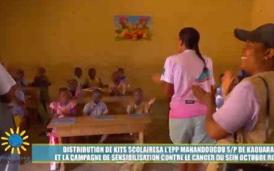 Fondation Porteo : des kits scolaires pour les élèves de l’EPP Mahandougou de Kaouara